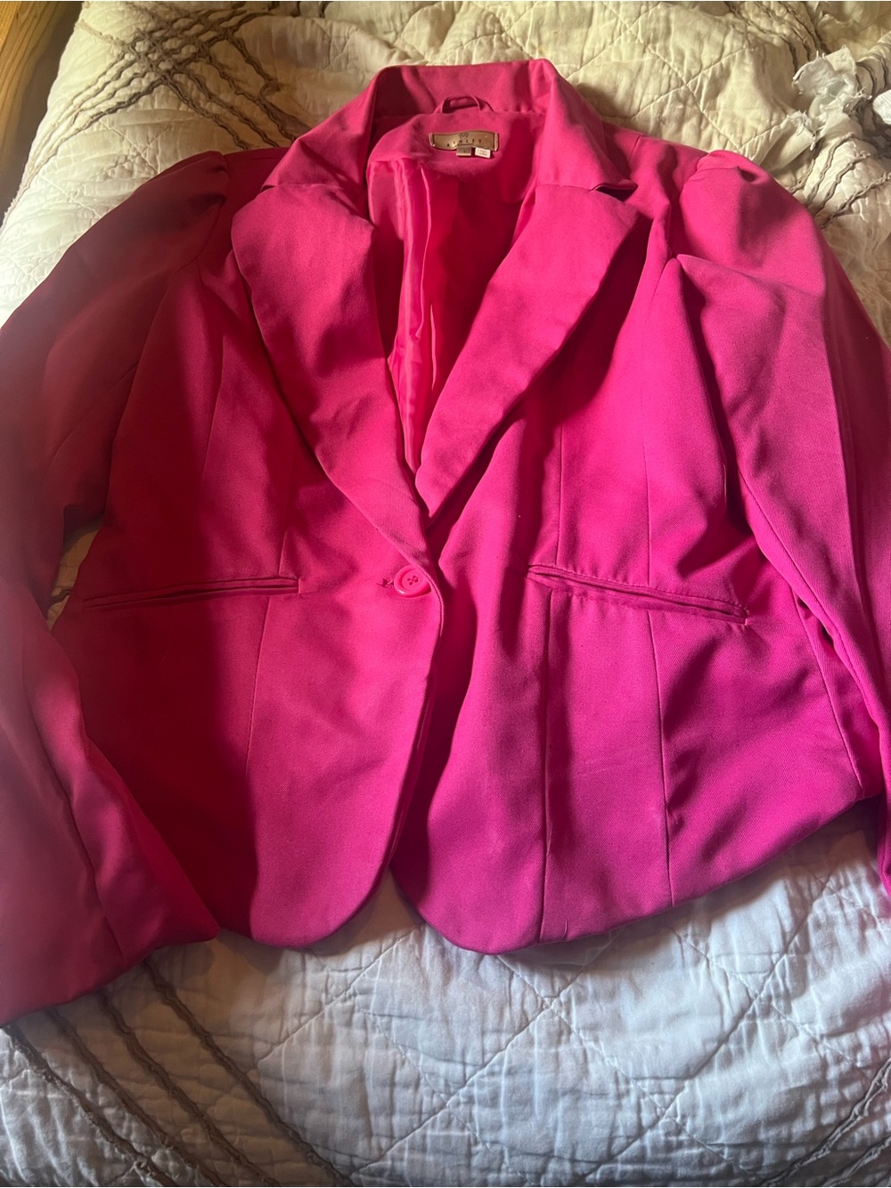 Ashley By 26 International Bright Pink Blazer Jacket